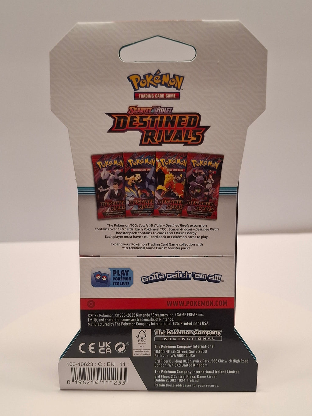 Pokemon TCG Destined Rivals Sleeved Booster Pack