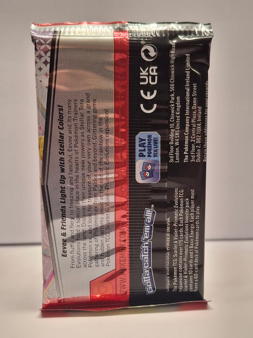 Pokemon TCG Prismatic Evolutions Loose Booster Pack