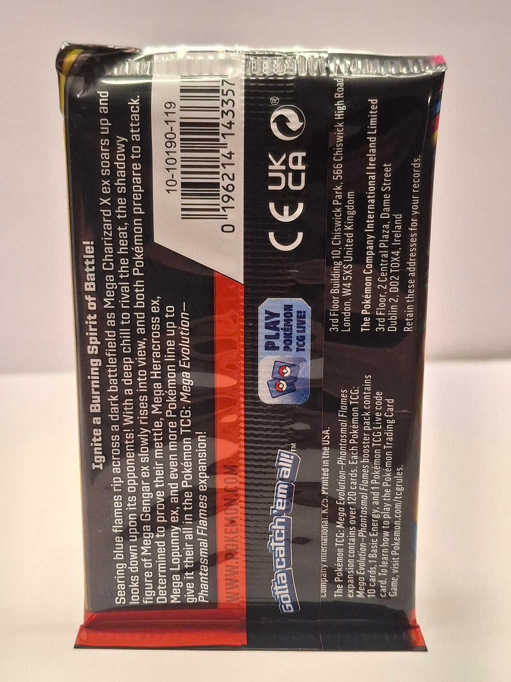 Pokemon TCG Phantasmal Flames Loose Booster Pack