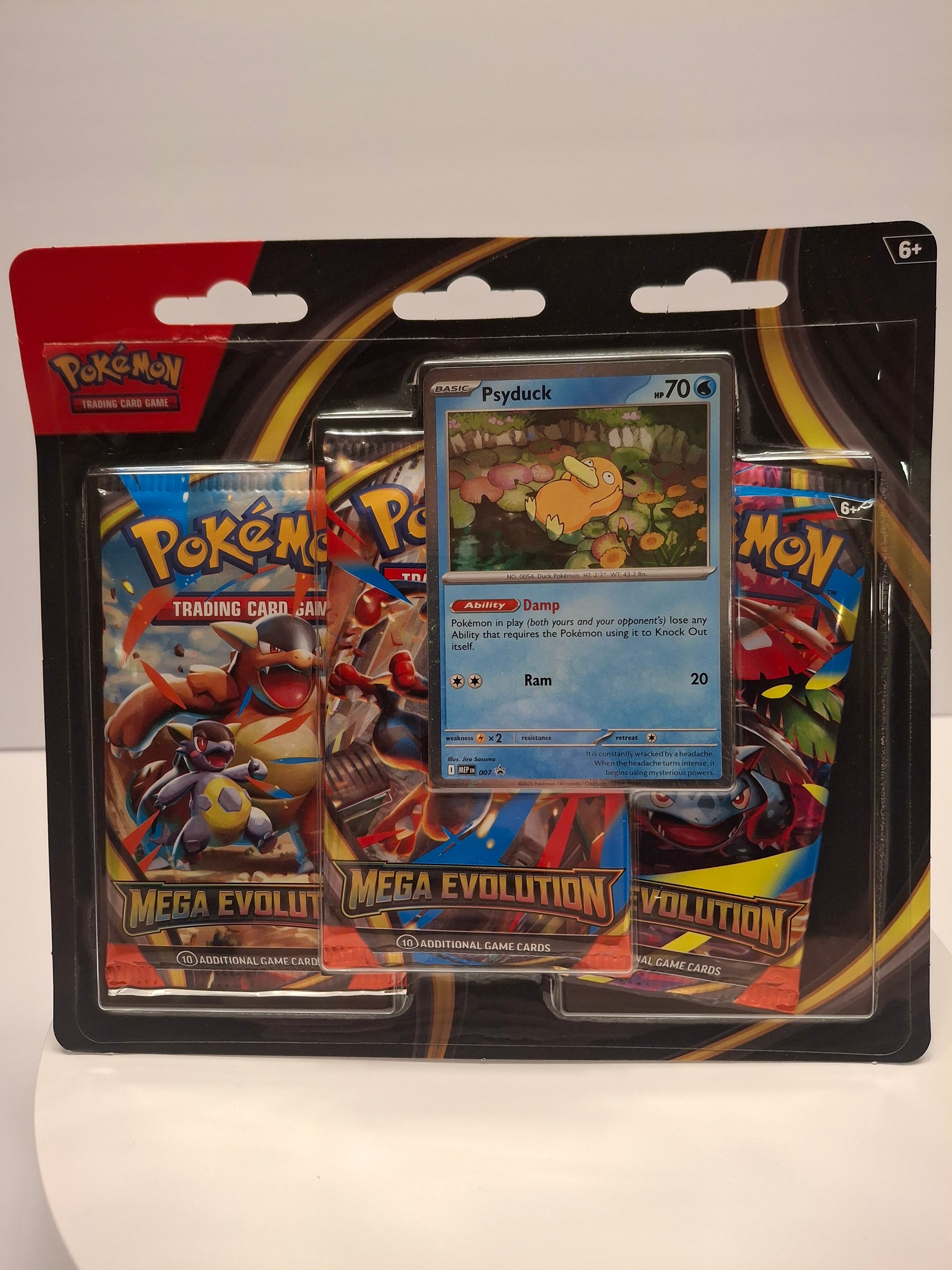 Pokemon TCG Mega Evolution Three Blister Pack